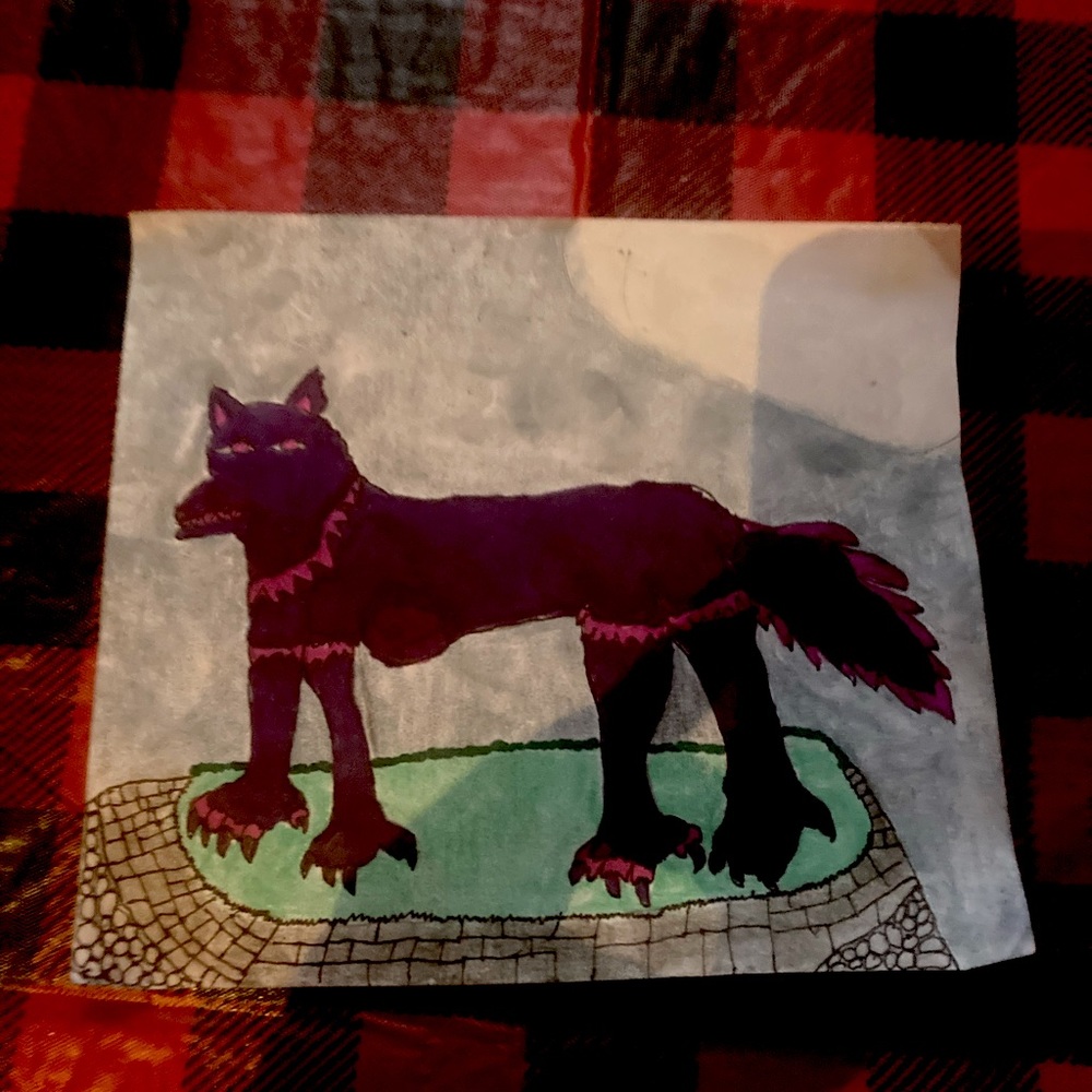 Wolf drawing